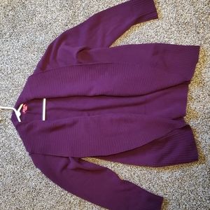 Purple cardigan